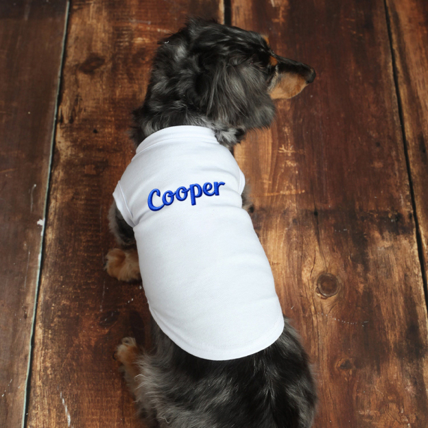 Personalized Embroidery Soft Large Size Pet Shirt | BKPet442