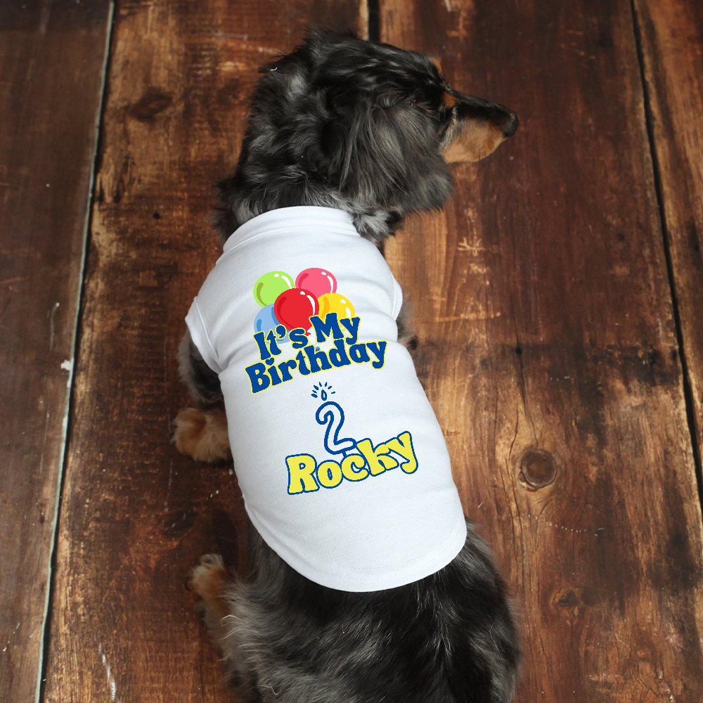 Personalized It’s My Birthday Pet Shirt | BKPet449