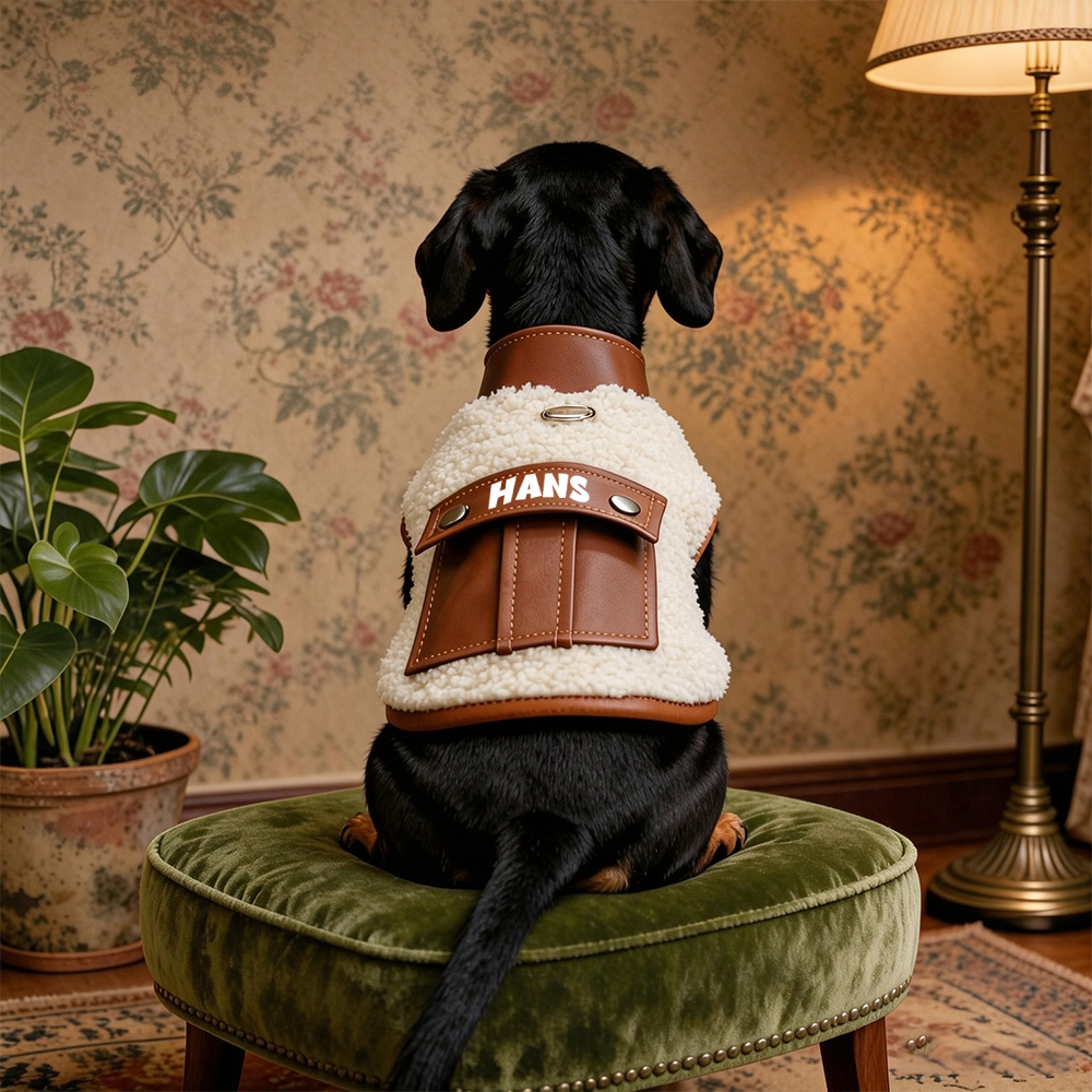 Personalized Pets Winter Warm Plush Jacket | MNCloth277
