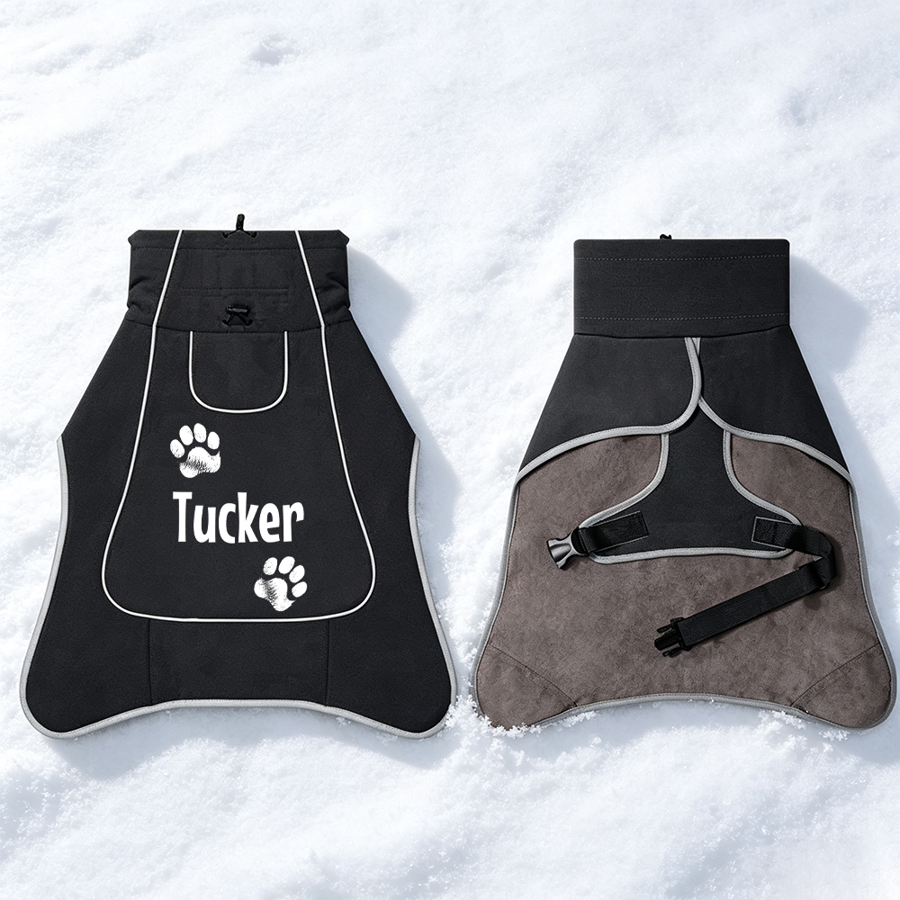 Personalized Pets Winter Warm Windproof Jacket | BKPet593