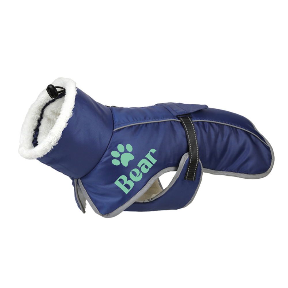 Personalized Winter Warm & Waterproof Cotton Coat For Pets | BKPet595