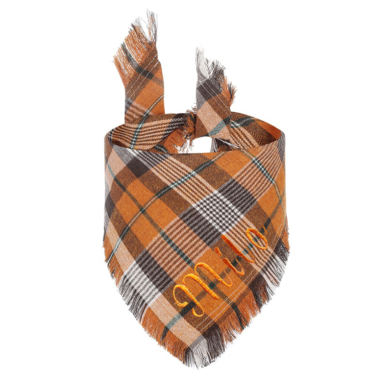 Personalized Autumn Dog Bandana for Comfort & Unique | BKPet19