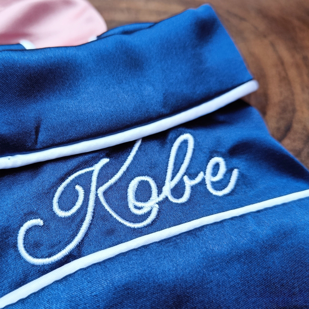 Personalized Embroidery Silky Pet Pajamas for Comfort & Unique | BKPet31