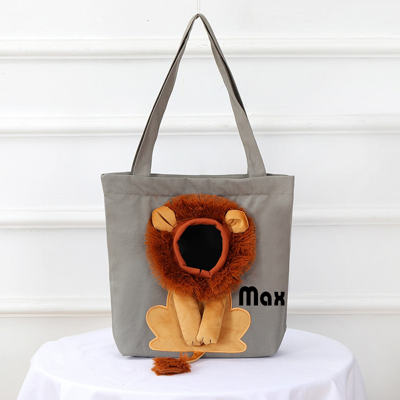 Personalized Lion Design Portable Breathable Cute Pet Carriers | BKPet60