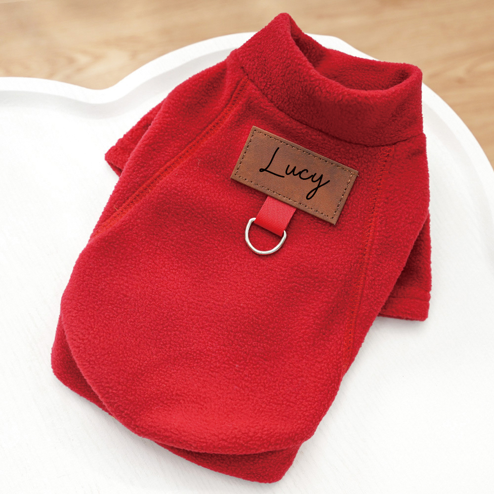 Personalized Leather Patch Pets Color Sweatshirts | BKPet91