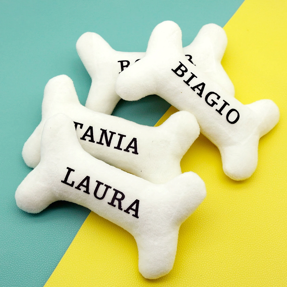Personalized Puppy Gift Soft Bone Pillow Toy | BKPet129