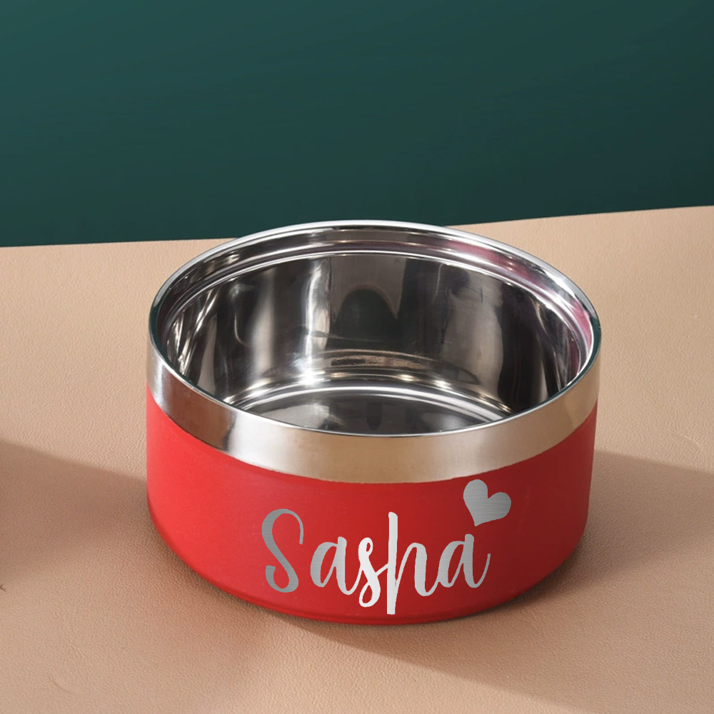 Personalized Stainless Steel Pet Food Bowl  | BKPet150