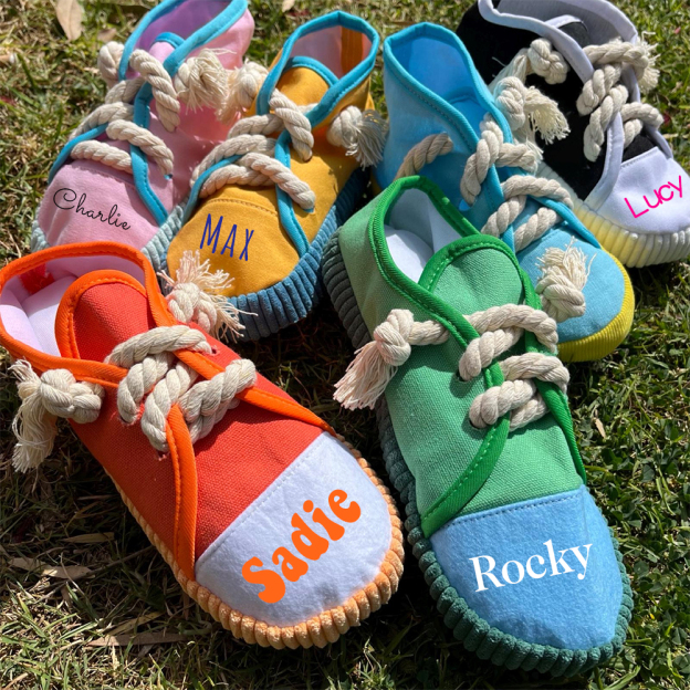 Personalized Puppy Soft Cotton Shoes Chew Toy | BKPet155