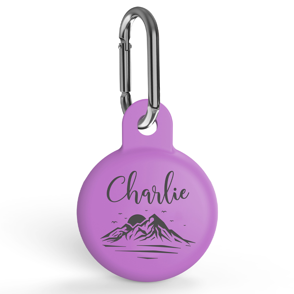 Personalized Pet AirTag Silicone Collar Holder | BKPet174