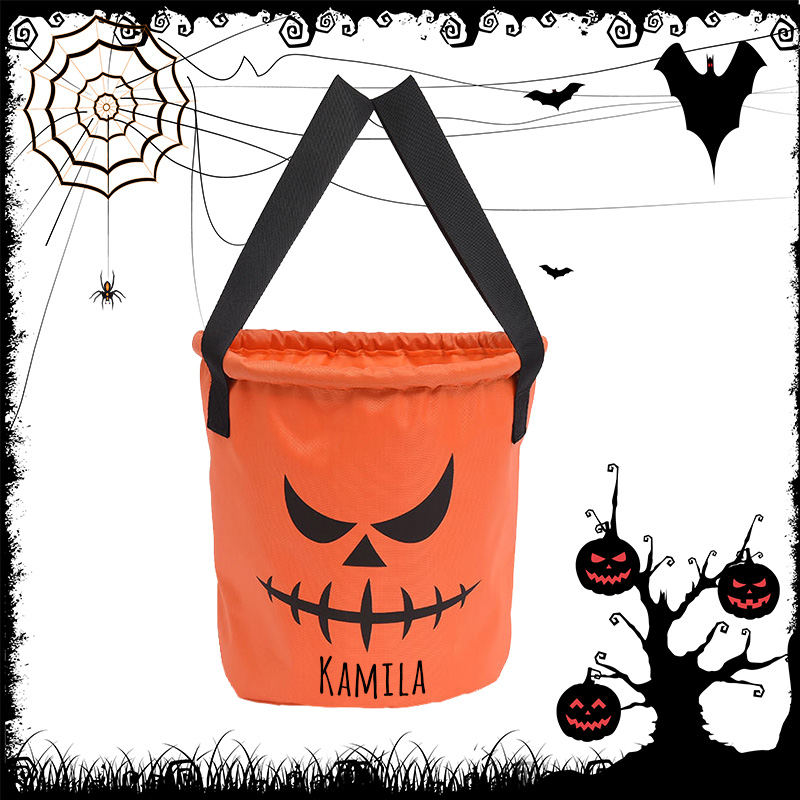 Personalized Halloween LED Light Treating Bucket | MNHalloween09