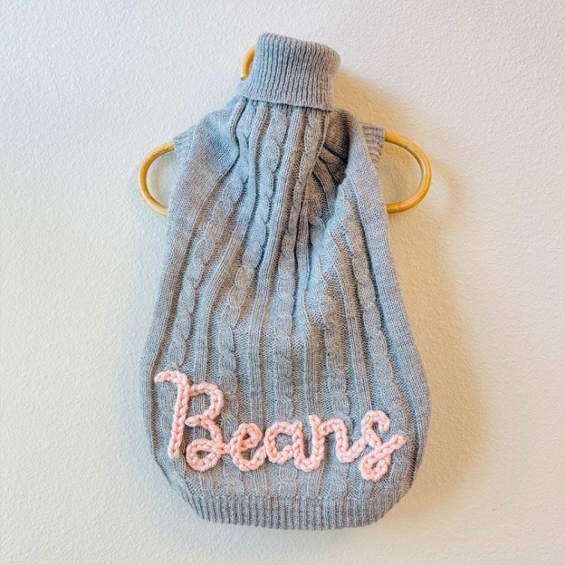 Personalized Hand Embroidery Pets Colourful Sweater | BKPet233