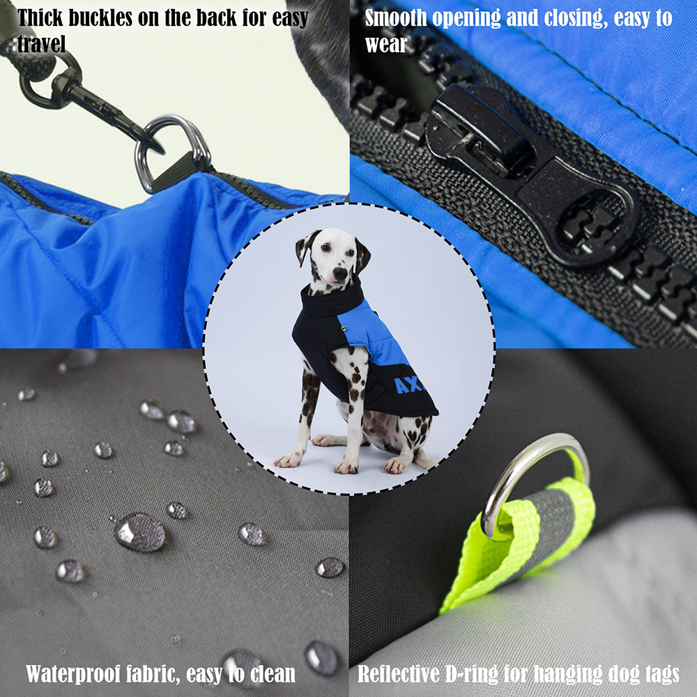 Personalized Pet Winter Warm Windproof Puffer Jacket | BKPet246