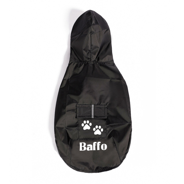 Personalized Pets Waterproof and Reflective Raincoat | BKPet270