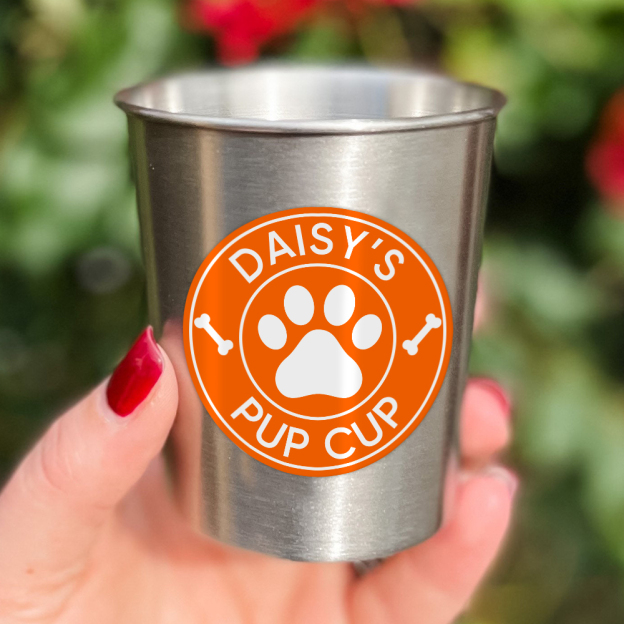 Personalized Pet Stainless Steel Reusable Pup Cup Mug | BKPet26301