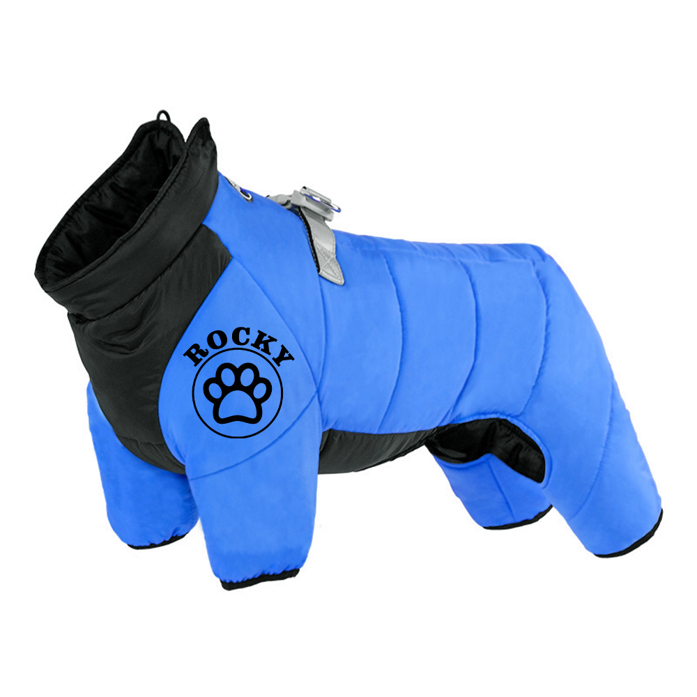 Personalized Pet Winter Warm Windproof Puffer Jacket | BKPet272