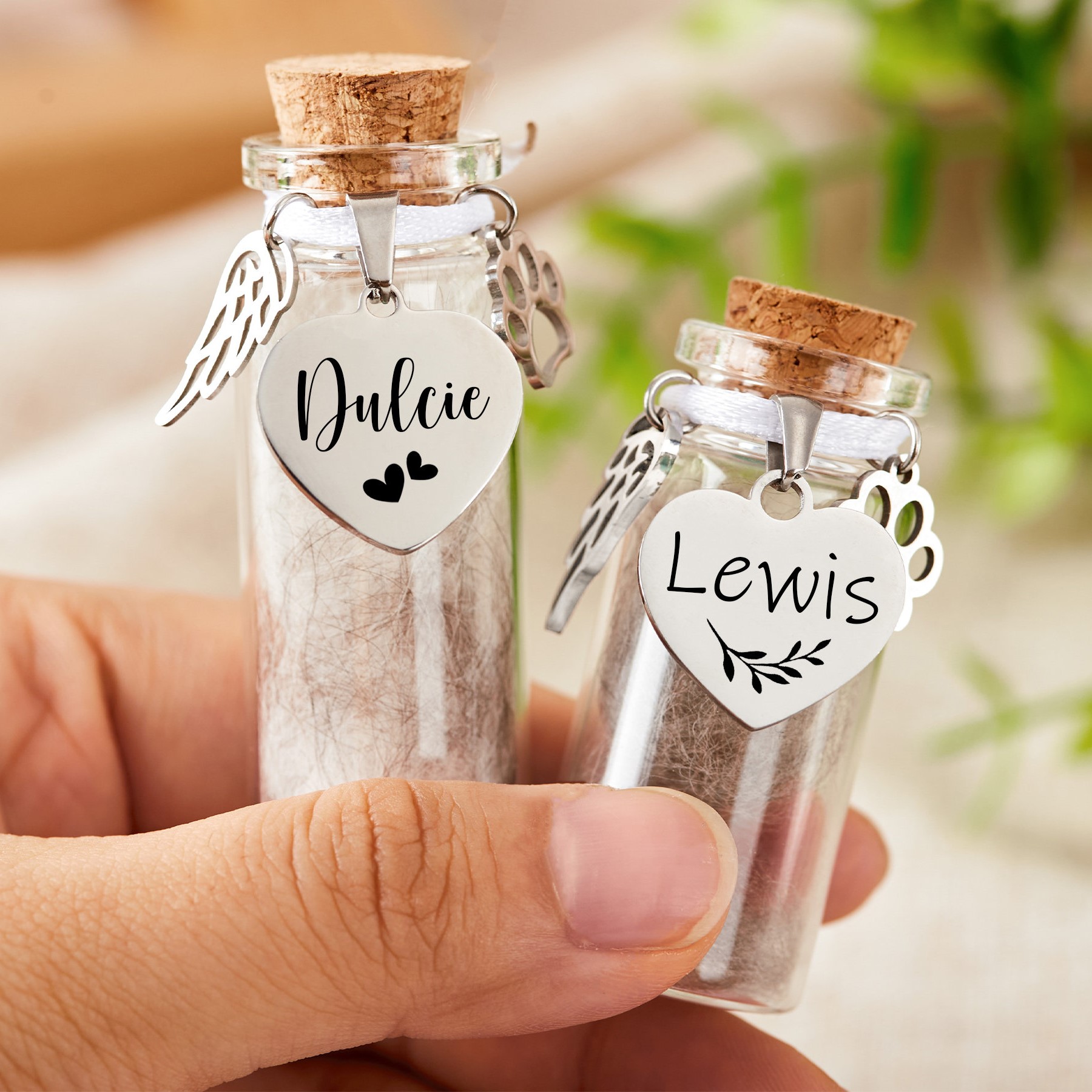 Personalized Pet Fur Memorial Jar | BKPet70