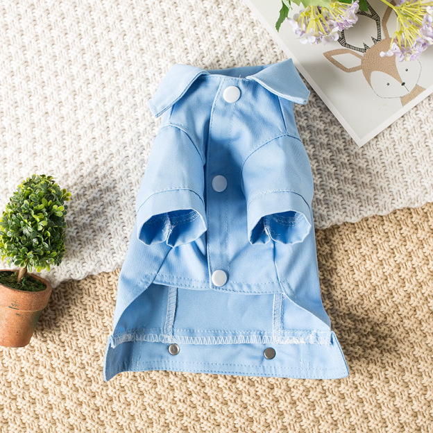 Personalized Leather Patch Pets Color Denim Jacket | BKPet52