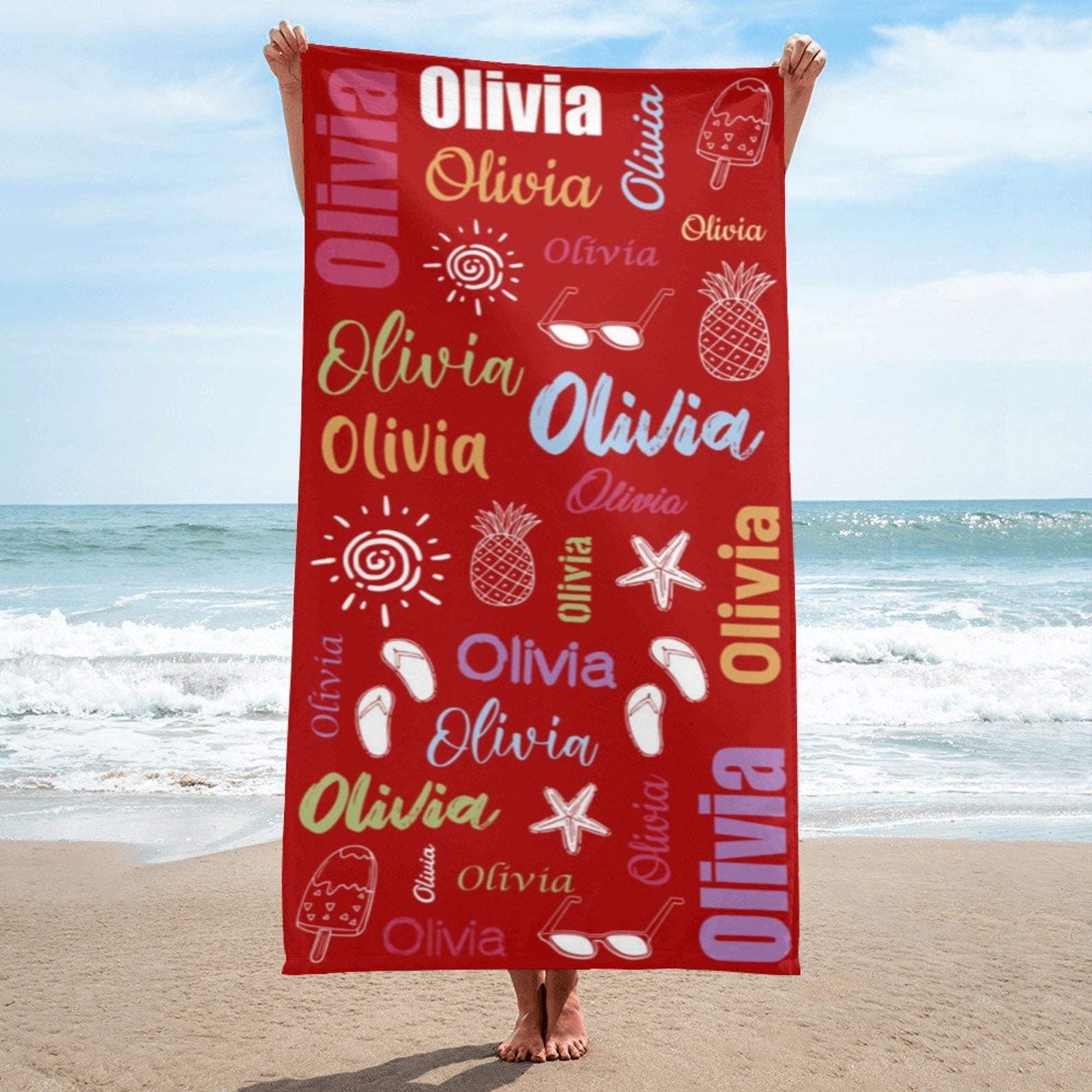 Personalized Lovely Kid Towel for Summer & Beach | MNSummer26