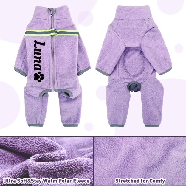 Personalized Pet Winter Warm Fleece Long Sleeve Sweater | BKPet312