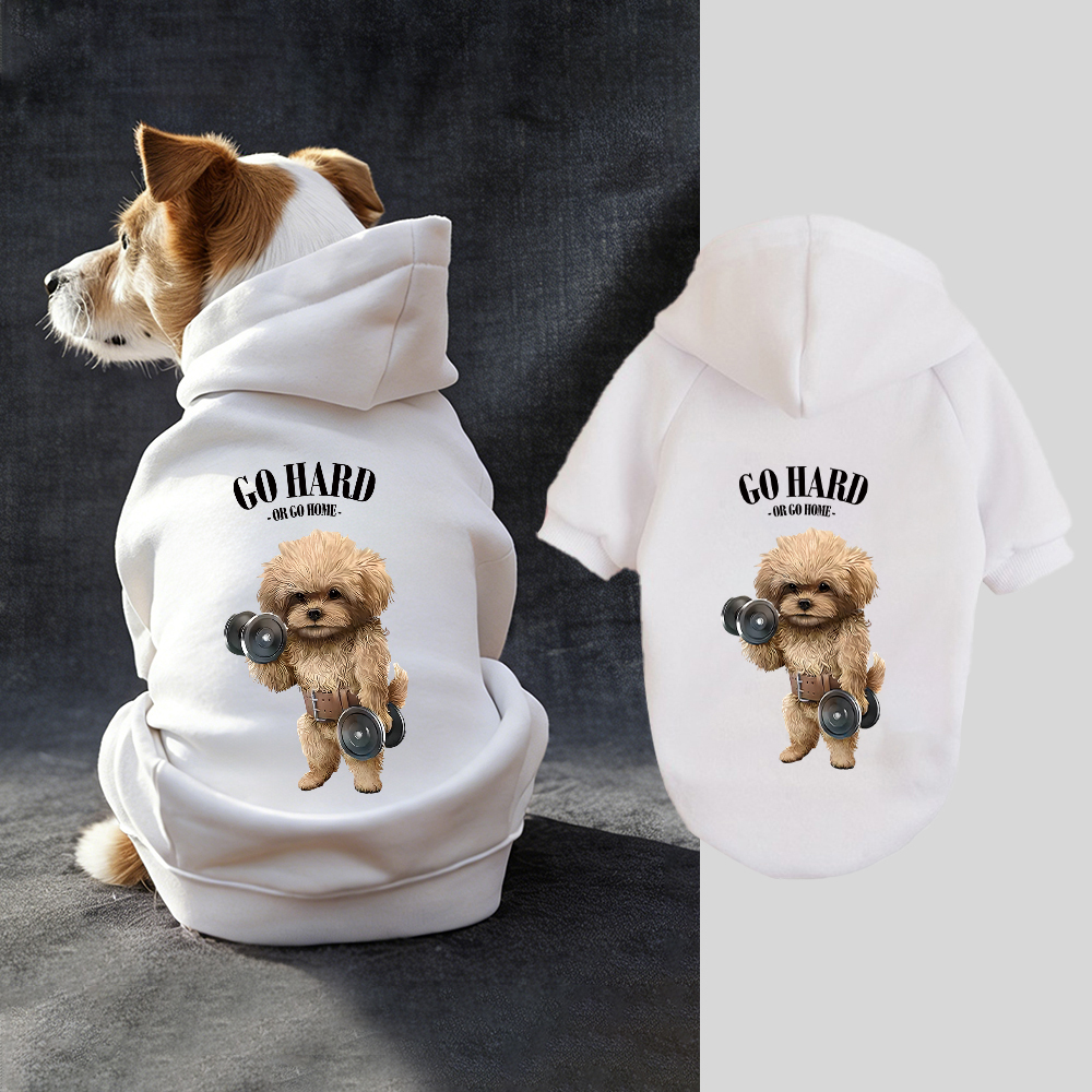 GO HARD OR GO HOME Puppy Hoodie | BKPet338