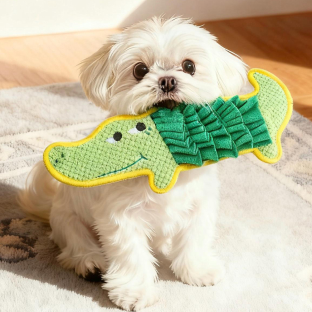 Creative Plush Sound Crocodile Snuffle Pet Toy | BKPet432