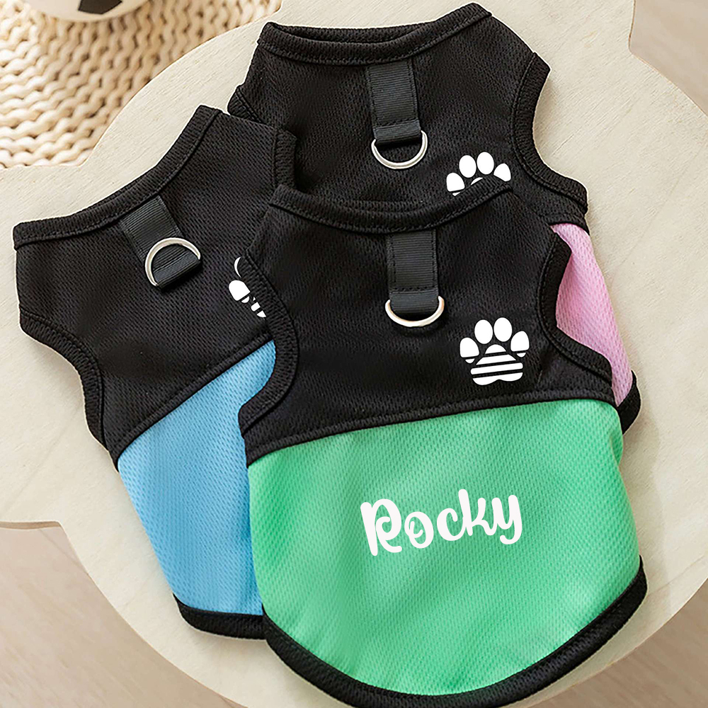 Personalized Pet Comfortable Breathable Mesh Vest | BKPet445