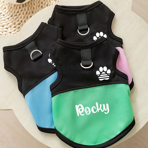 Personalized Pet Comfortable Breathable Mesh Vest | BKPet445