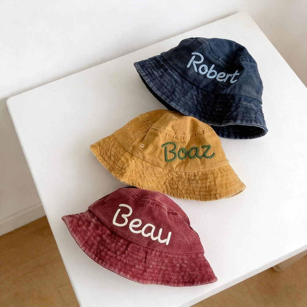 Personalized Embroidery Baby Bucket Hat With Name | MNSummer11