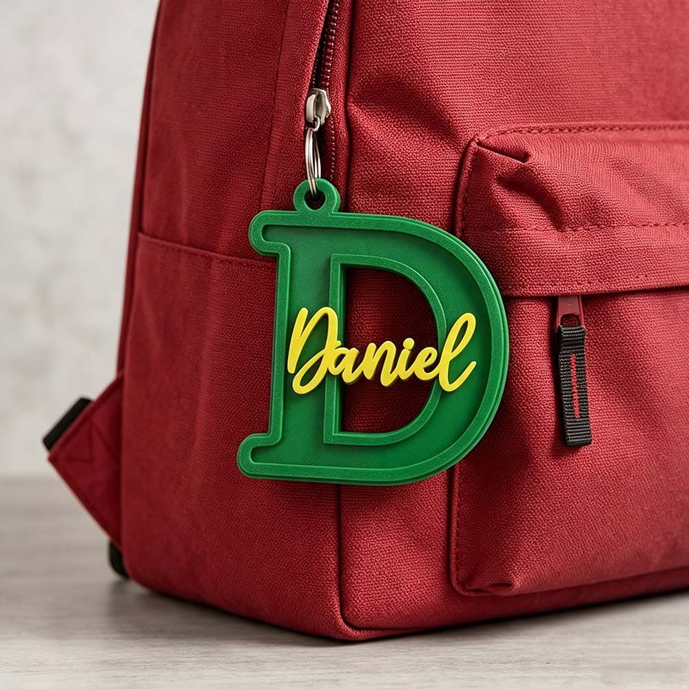 Personalized 3D Printed Backpack Name Tag | MNGift14