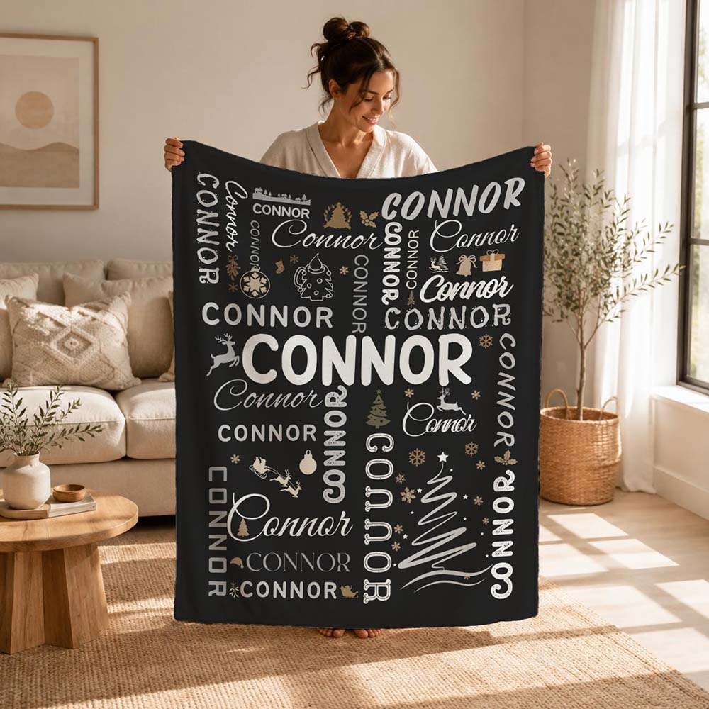 Personalized Christmas Blanket for Comfort & Unique | MNHome107