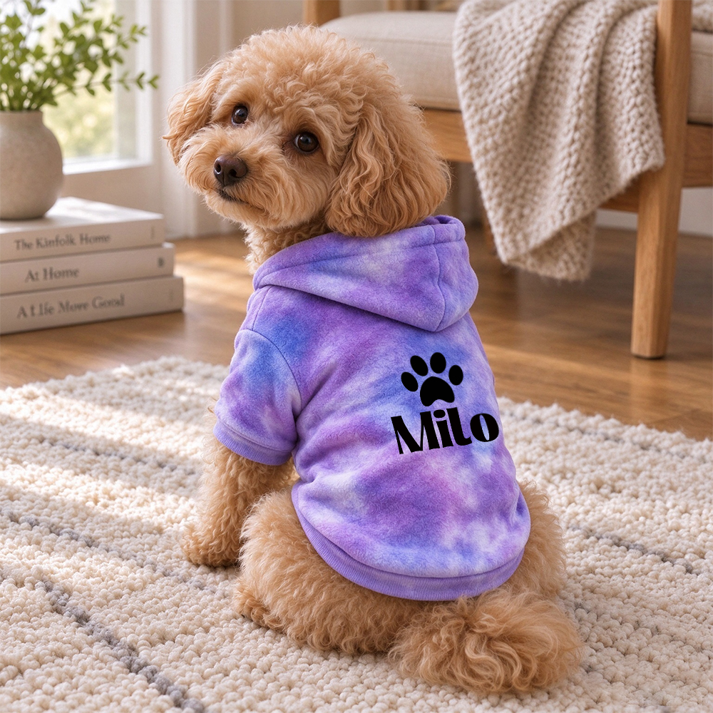 Personalized Pets Colorful Tie-Dye Hoodie | BKPet617