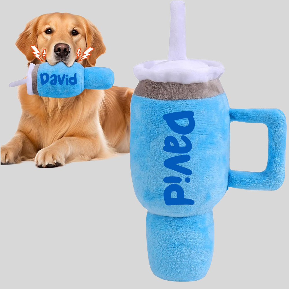 Personalized Tumbler Pet Squeaky Toy | BKPet86