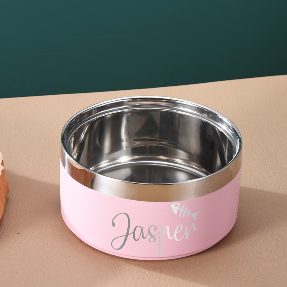 Personalized Stainless Steel Pet Food Bowl  | BKPet150