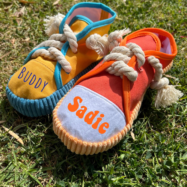 Personalized Puppy Soft Cotton Shoes Chew Toy | BKPet155