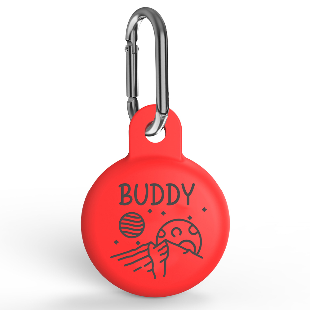 Personalized Pet AirTag Silicone Collar Holder | BKPet174