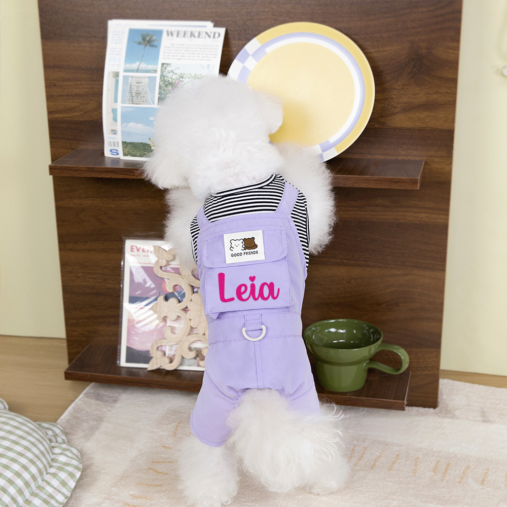 Personalized Pet Lovely Bear Pocket Shirt | BKPet181