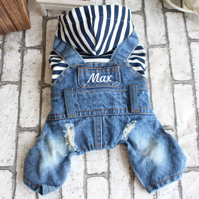 Personalized Cute Pets Denim Hoodie | BKPet180