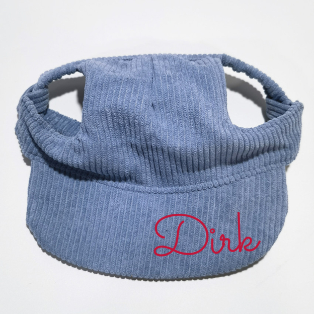 Personalized Corduroy Adjustable Pet Pet Baseball Cap | BKPet184
