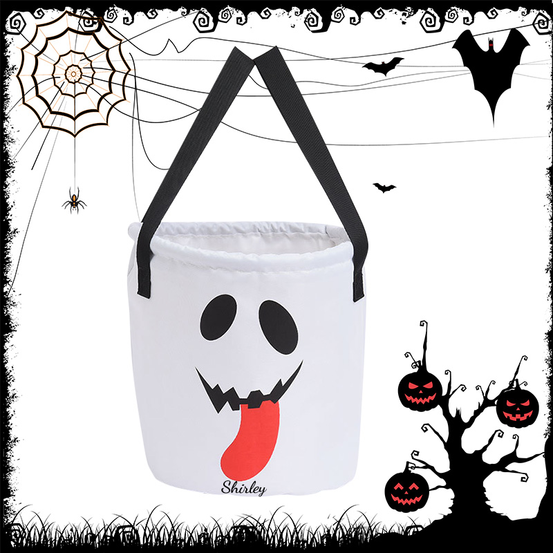 Personalized Halloween LED Light Treating Bucket | MNHalloween09