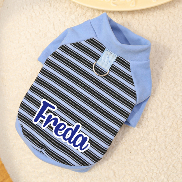 Personalized Small Medium Large Pets Stripe Sweatshirts | BKPet226