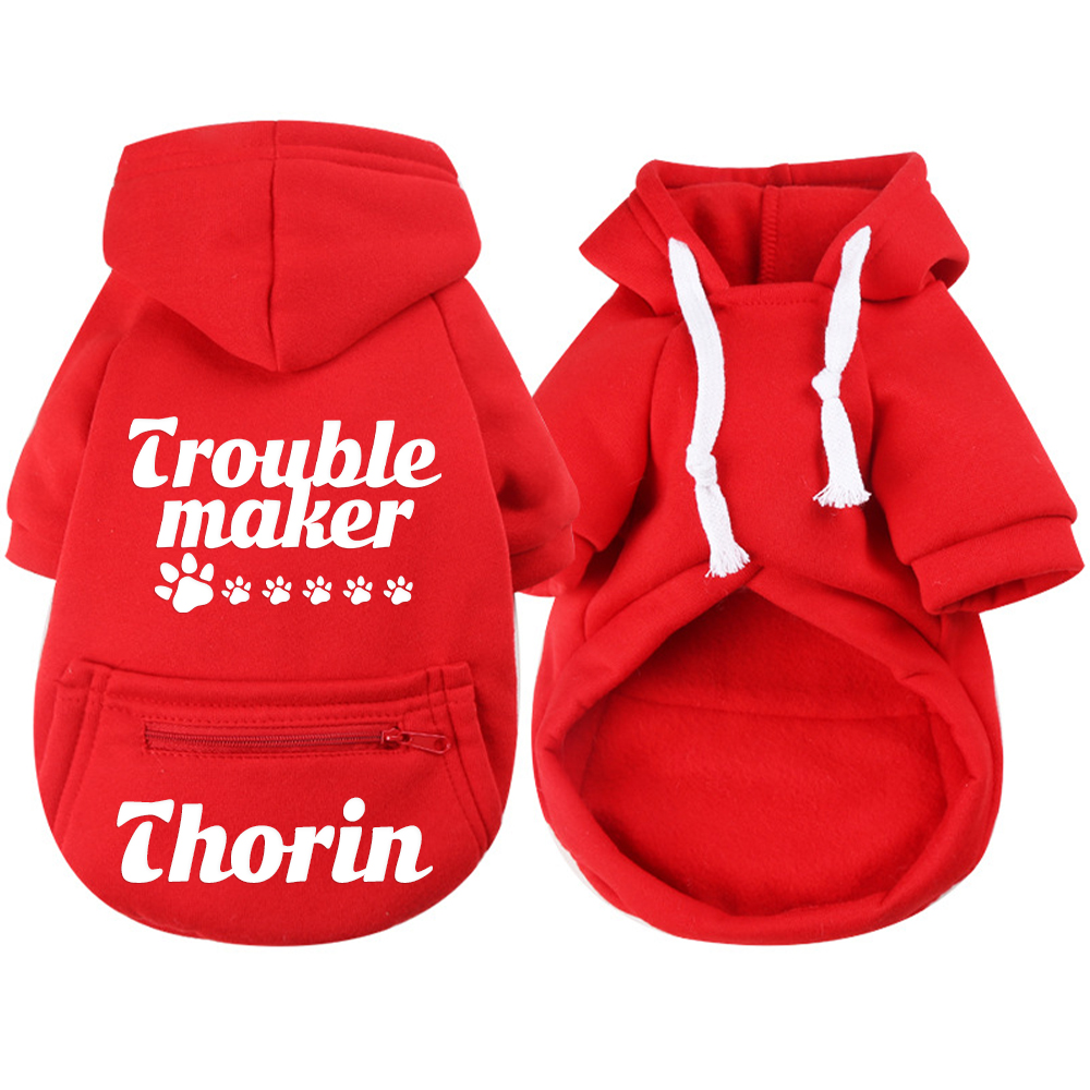 Personalized Warm Puppy Hoodie for Comfort & Unique | BKPet257