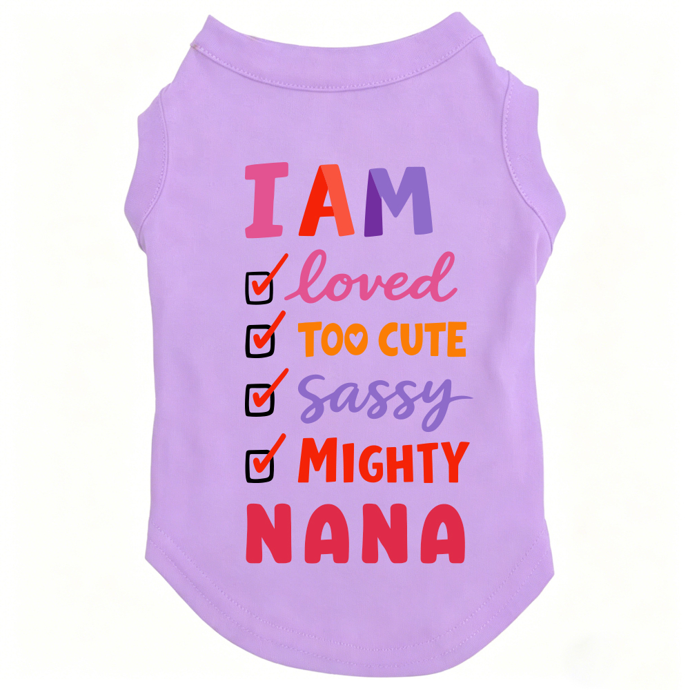 Personalized I AM Loved Checklist Pet Shirt | MNCloth208