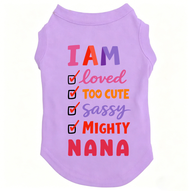 Personalized I AM Loved Checklist Pet Shirt | MNCloth208