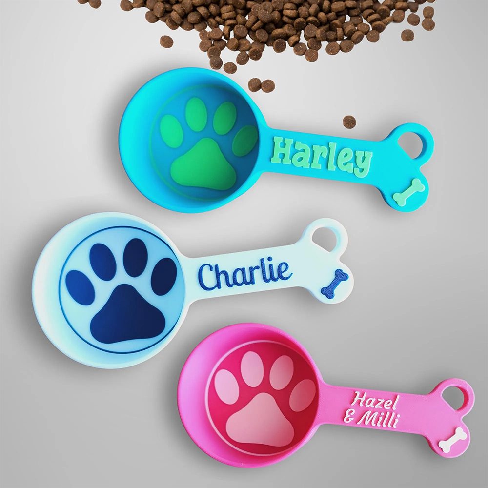 Personalized 3D Printed Pet Measuring Food Scoop Cup | BKPet154