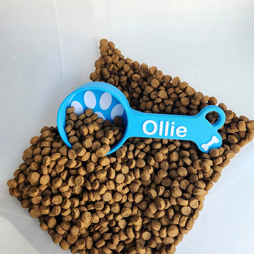 Personalized 3D Printed Pet Measuring Food Scoop Cup | BKPet154