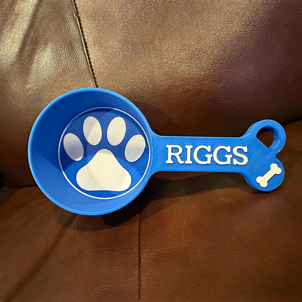 Personalized 3D Printed Pet Measuring Food Scoop Cup | BKPet154
