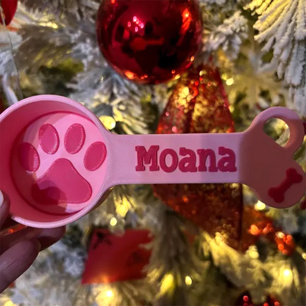 Personalized 3D Printed Pet Measuring Food Scoop Cup | BKPet154