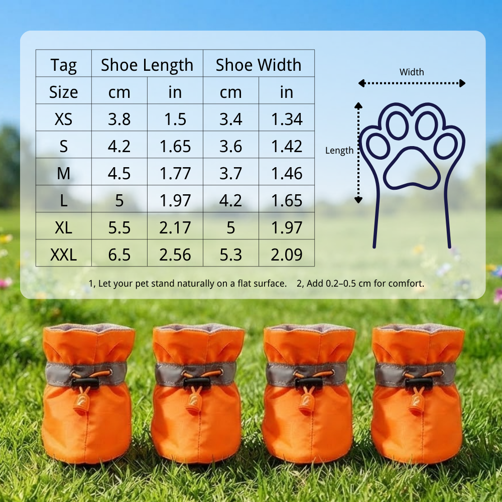 Dog Boots Reflective Shoes Summer Winter Dog Booties | MNAccs126