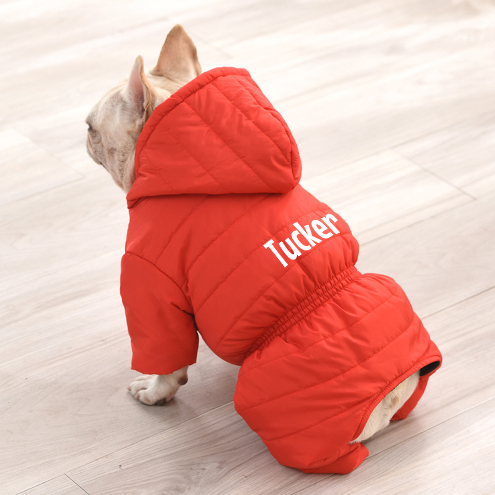 Personalized Pet Winter Warm Windproof Large Puffer Jacket | BKPet310