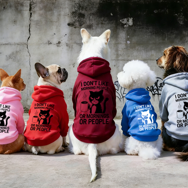 I DON'T LIKE MORNING PEOPLE Puppy Hoodie | BKPet314